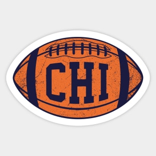 CHI Retro Football - Navy Sticker